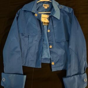 Blue Silky Jacket